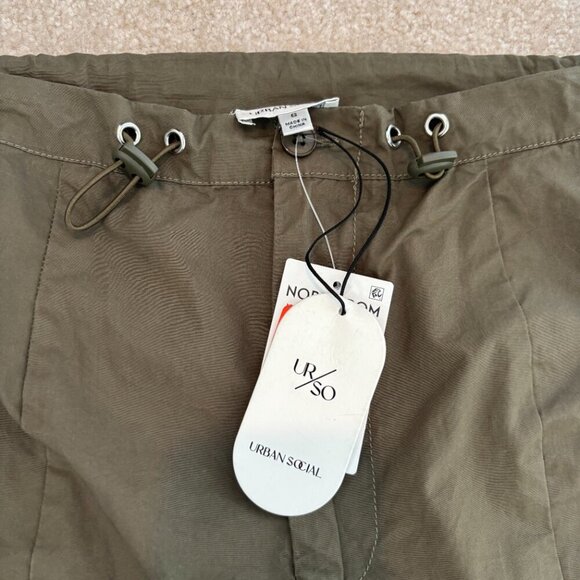 Urban‎ Social Drawcord Miniskirt in Olive Green - Size S - NWT - Picture 5 of 9